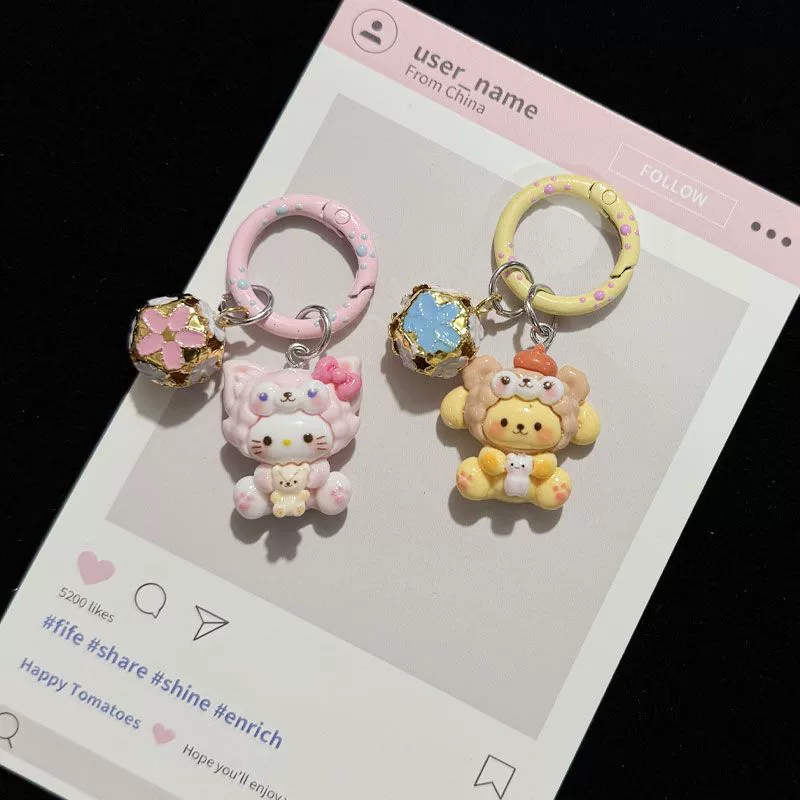 Sanrio, мультяшная подвеска, школьный рюкзак, подвеска