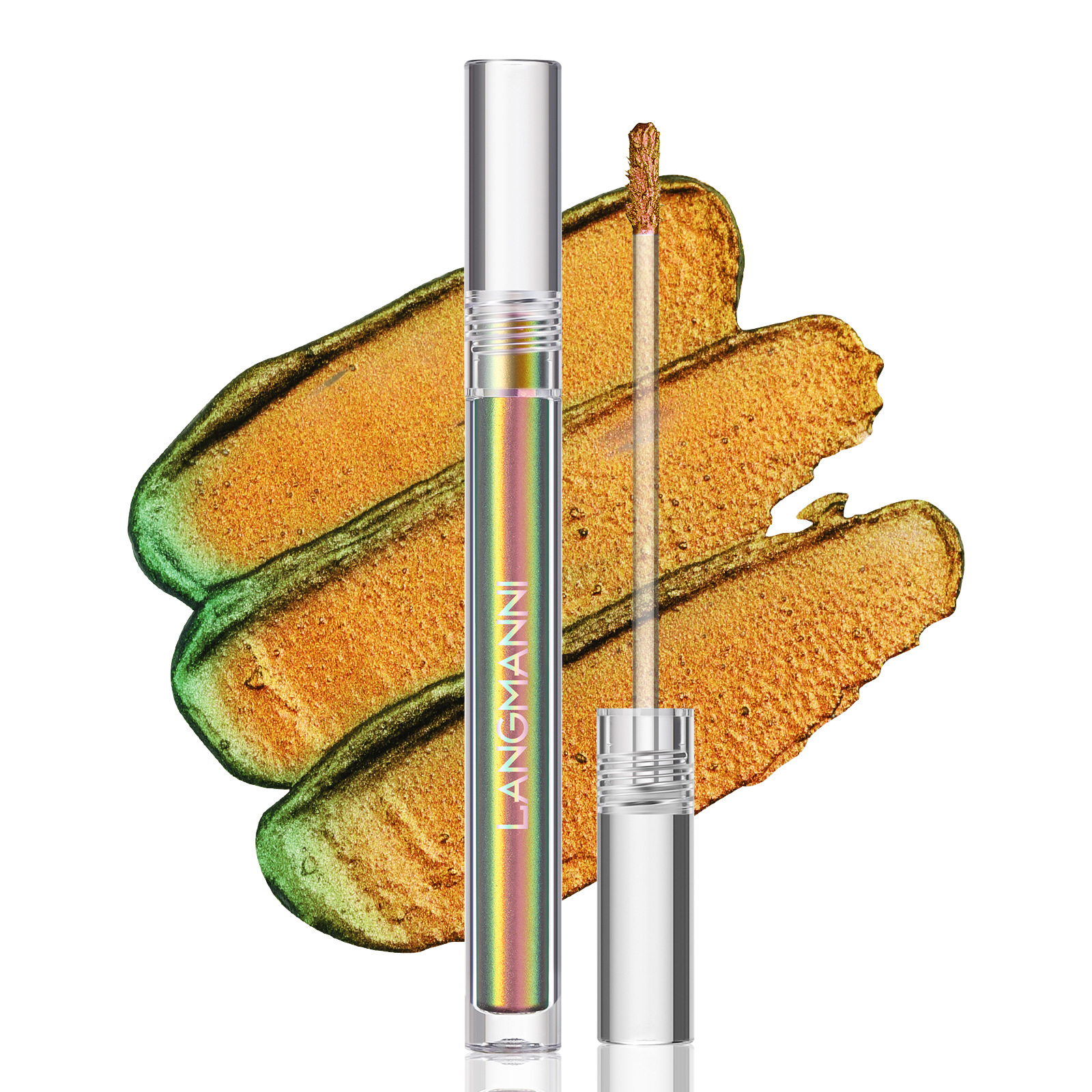 Langmanni Single Chameleon Liquid Eyeshadow shines with eyeshadow liquid eye makeup undefined