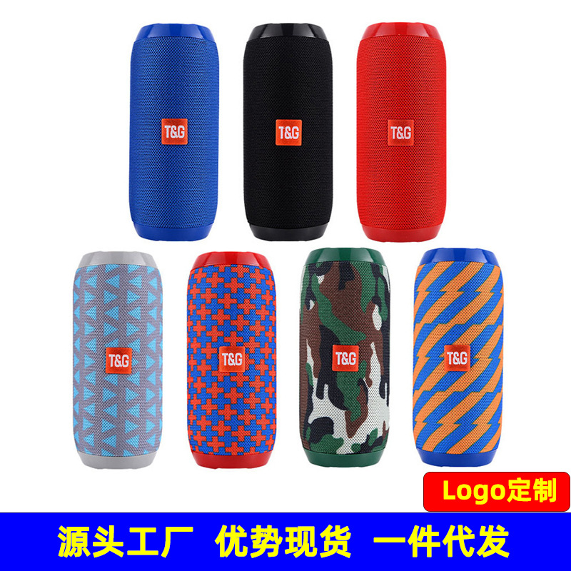 국경 간 인기 TG117 야외 블루투스 스피커 카드 U 디스크 오디오 컴퓨터 서브 우퍼 선물 목록 로고 인쇄