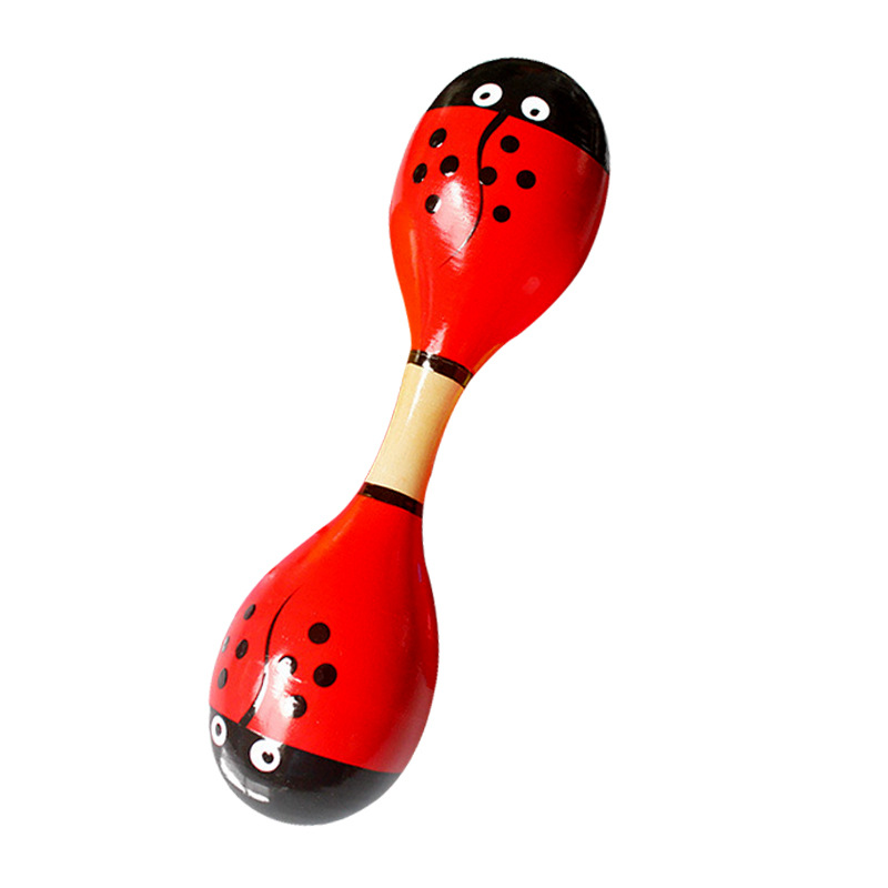 Artesanías de madera grande de doble cabeza martillo de arena música para niños juguetes de educación temprana instrumento musical juguetes de madera infantiles al por mayor