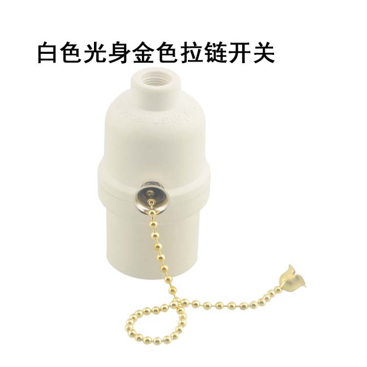 Blanco desnudo oro zipper switch