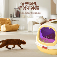 新しいスマート UV 消臭猫トイレ家庭用猫トイレ消臭と漏れ防止完全密閉猫トイレ卸売