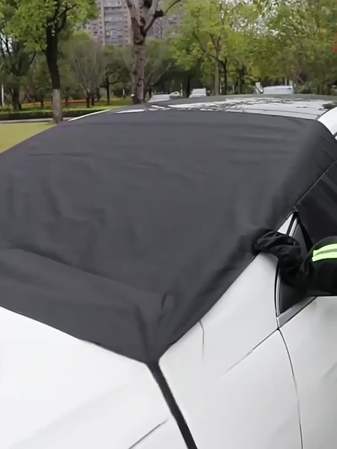 Directly from the manufacturer: Car snow cover for winter, front windshield frost and freeze protection, full coverage, thickened snow shield