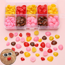 亚克力平底三角玩偶鼻子配件 diy手工编制毛绒玩具小公仔鼻子材料