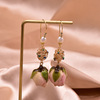 Organic retro earrings from pearl, sexy Hanfu, European style, wholesale