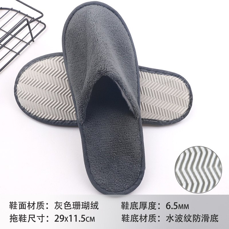 Hotel sandalinas desechables de algodón de lino de seda sandalinas de alojamiento residencial sandalinas desechables antideslizantes soleas de zapatillas gruesas