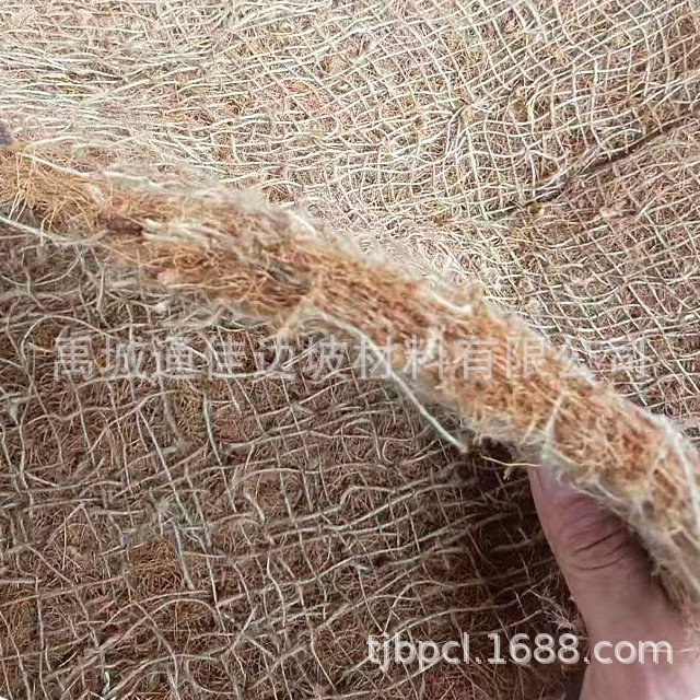 供应麻椰固土毯河道修复绿化麻椰毯可降解植生毯麻网椰丝毯