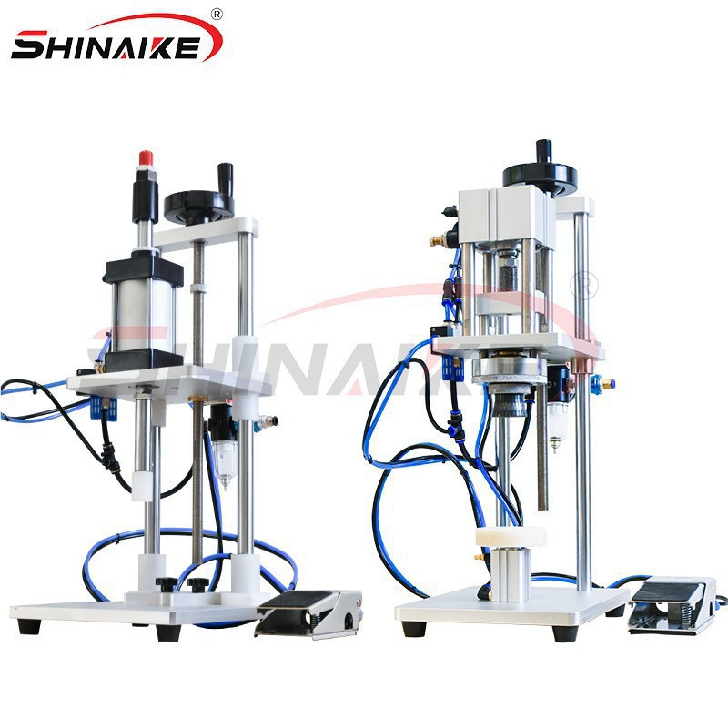 扎口机香水扎盖机泵头抓口机手动夹口机香水扎口机中套机