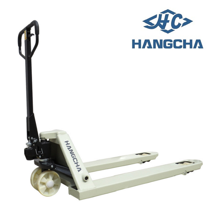 杭叉2吨3吨手动液压车杭州托盘搬运车人力叉车地牛拖车现货供应