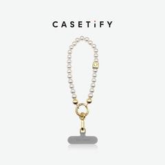 CASETiFYパールスタイルリストバンド携帯電話チェーン高級感小香風手首チェーン携帯電話ケースストラップ