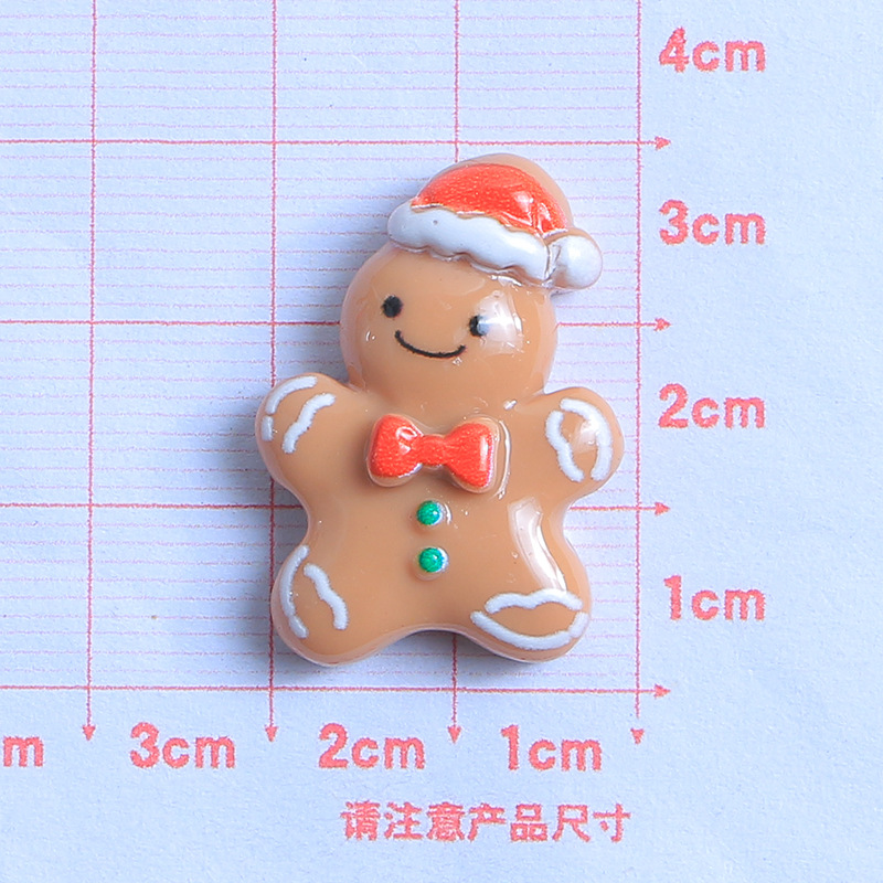 Santa Claus dibujos animados DIY crema pegamento resina accesorios epoxi teléfono caso tocado horquilla hebilla del zapato material de la joyería image 16