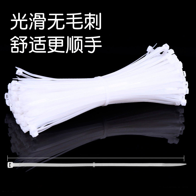 Cinturón de sujeción de nailon autobloqueante genuino Cinturón de sujeción engrosado Comercio exterior al por mayor tensor de plástico blanco Cinturón de cordón grande