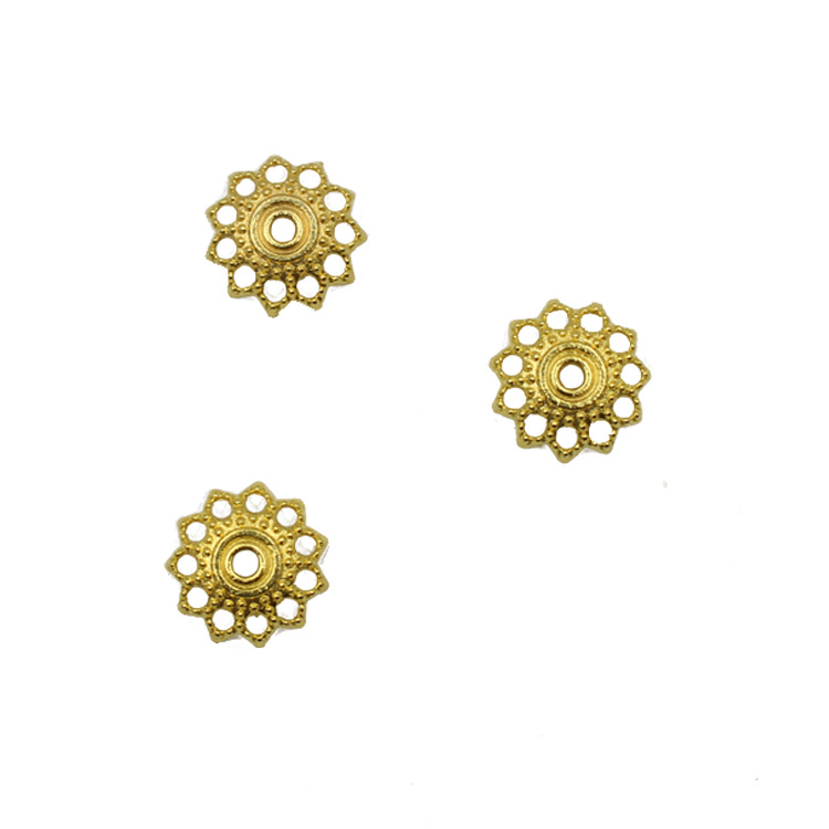 合金花托花帽古银色手链隔片珠托11mm金色垫片批发diy饰品配件