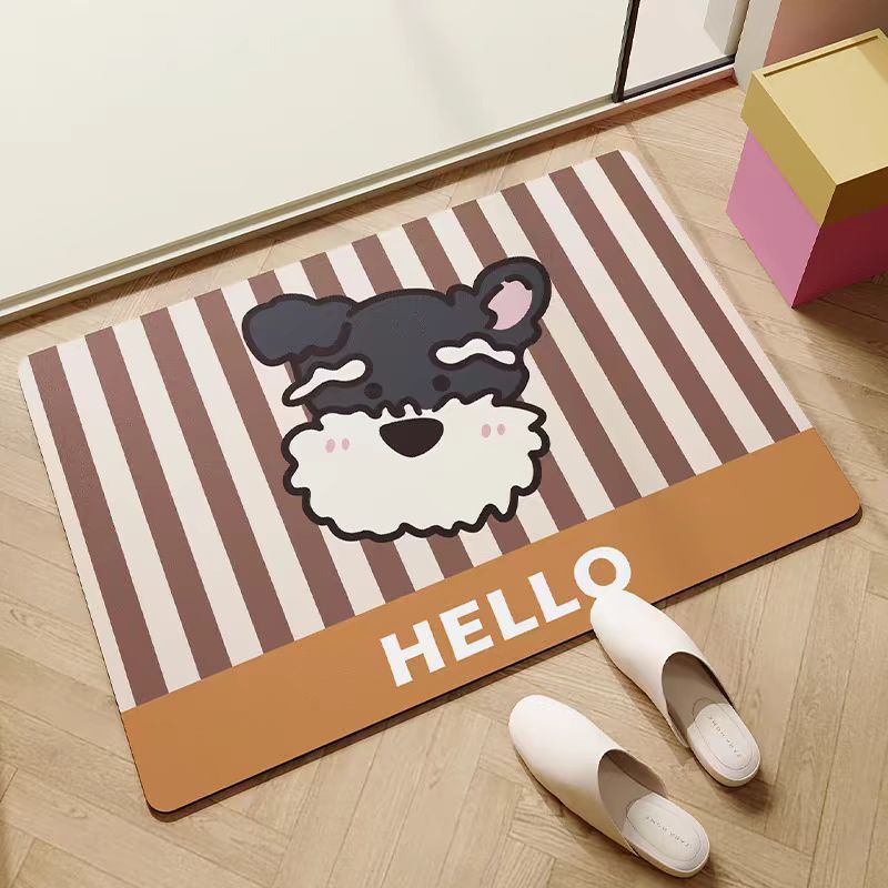 ウエストハイランド子犬浴室フロアマットソフト珪藻泥家庭用トイレドア速乾性浴室滑り止め吸収性フットマット|undefined