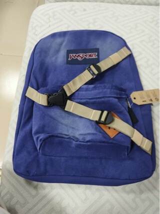 Jansport Denim Style Backpack, Unisex Student School Bag, Large Capacity Computer Bag, Casual Travel Backpack
