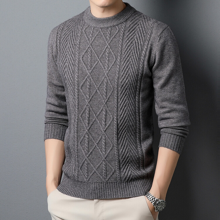 Nuevo suéter de hombre de mediana edad, nuevo jersey de punto, primavera y otoño, jersey de punto para hombres, casual