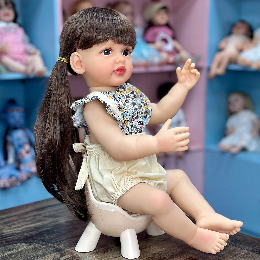 Muñecas transfronterizas de venta caliente para niños muñecas tiemblan juguetes de chicas pesadas acompañantes lotes de simulación muñecas suaves