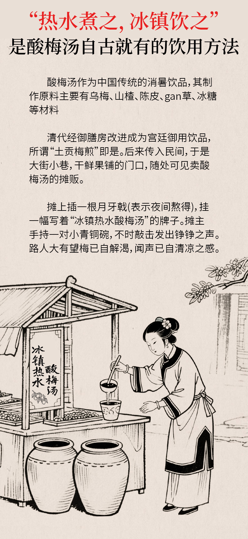 Sour Plum Soup Herbal Tea Pack Suan Mei Tang 10 Bags 320g Traditional Summer Brew key features