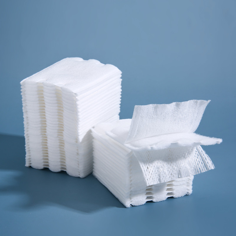 algodón cosmético algodón cosmético cuadrado algodón cosmético no tejido cuadrado algodón cosmético de tres capas