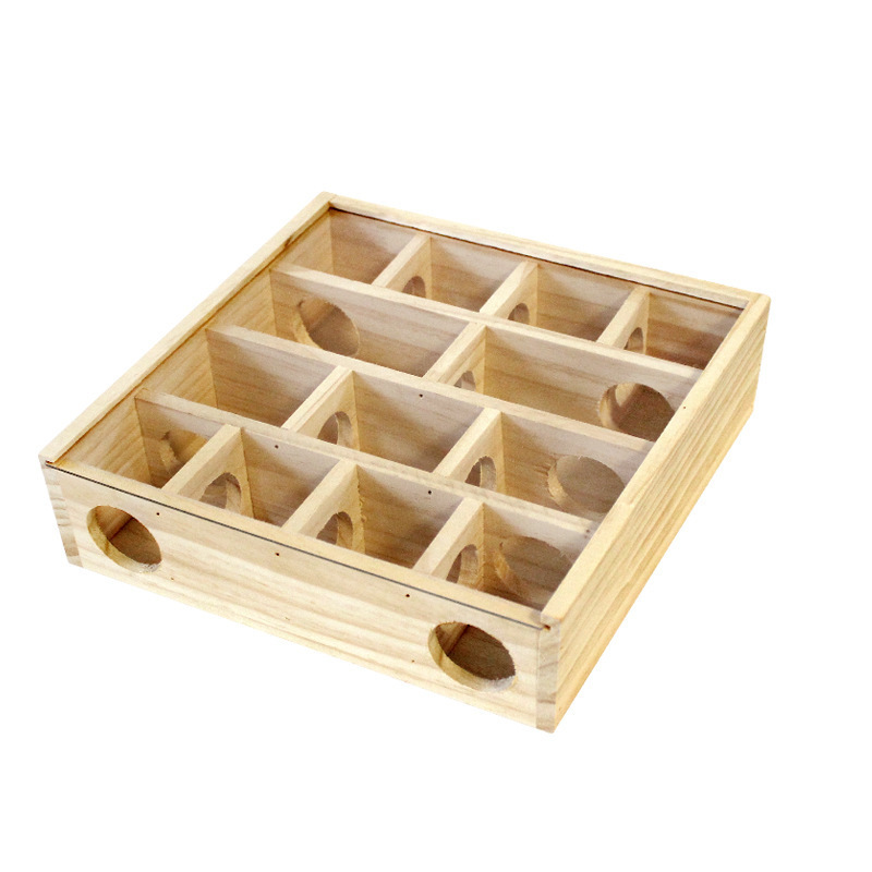 Laberinto de hámster de madera para mascotas juguete de madera para mascotas suministros de juguete paisaje de madera Casa de hámster