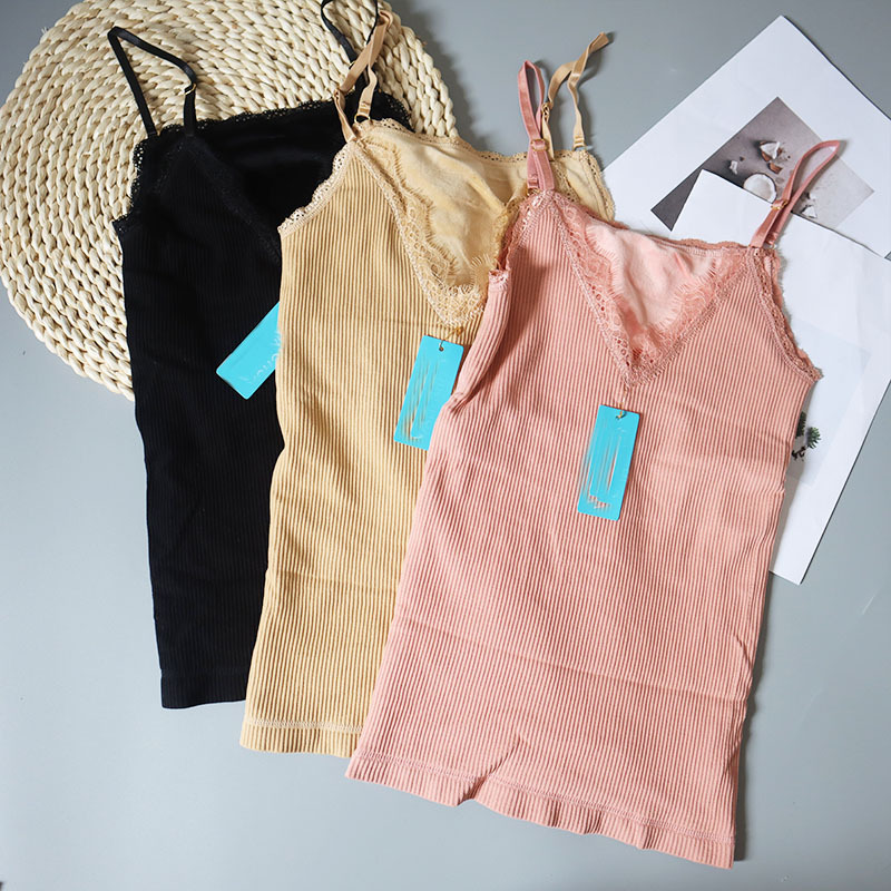 秋冬保暖背心吊带内衣学生加绒加厚修身打底无袖马甲上