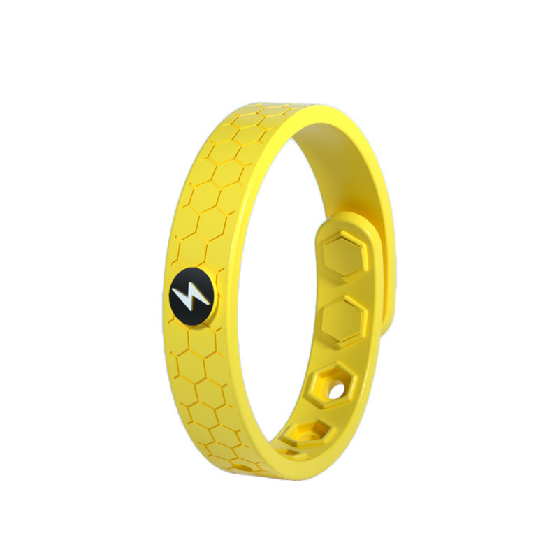 Pulsera antiestática de silicona, pulsera antiestática inalámbrica, pulsera deportiva de silicona con iones negativos para exteriores, pulsera antiestática para hombres y mujeres