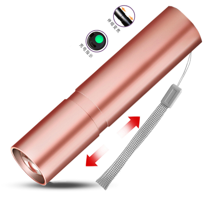 クロスボーダーled強光懐中電灯充電可能多目的遠射携帯超亮家庭用ミニ携帯サイドライト|undefined
