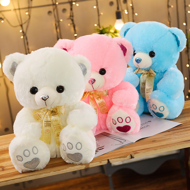 Plush toy rabbit fur bear doll cute tedd...