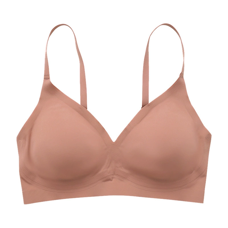 Wireless Bra Plus Size, Comfortable Breathable Seamless Top with Detachable Pads