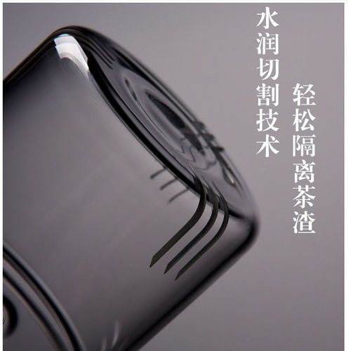 [Dropshipping] Intuitive side handle glass teapot thickened high temperature resistant filter wooden handle teapot side handle
