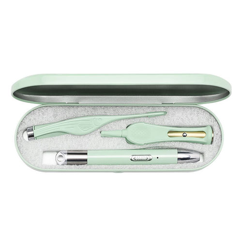 Luminous ear scoop set, household ear scoop, ear wax removal tweezers, illuminated ear picking tool, USB charging ear scoop set