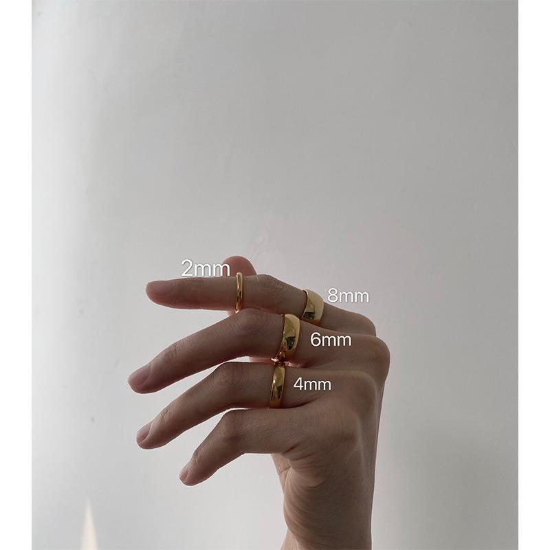 シンプルなリングタングステン鋼の質感指輪淘宝シンプルタングステン鋼指輪2/4/6/8mm