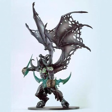 魔兽世界 DC7代 伊利丹巫妖王阿尔萨斯死亡骑士盒装手办模型