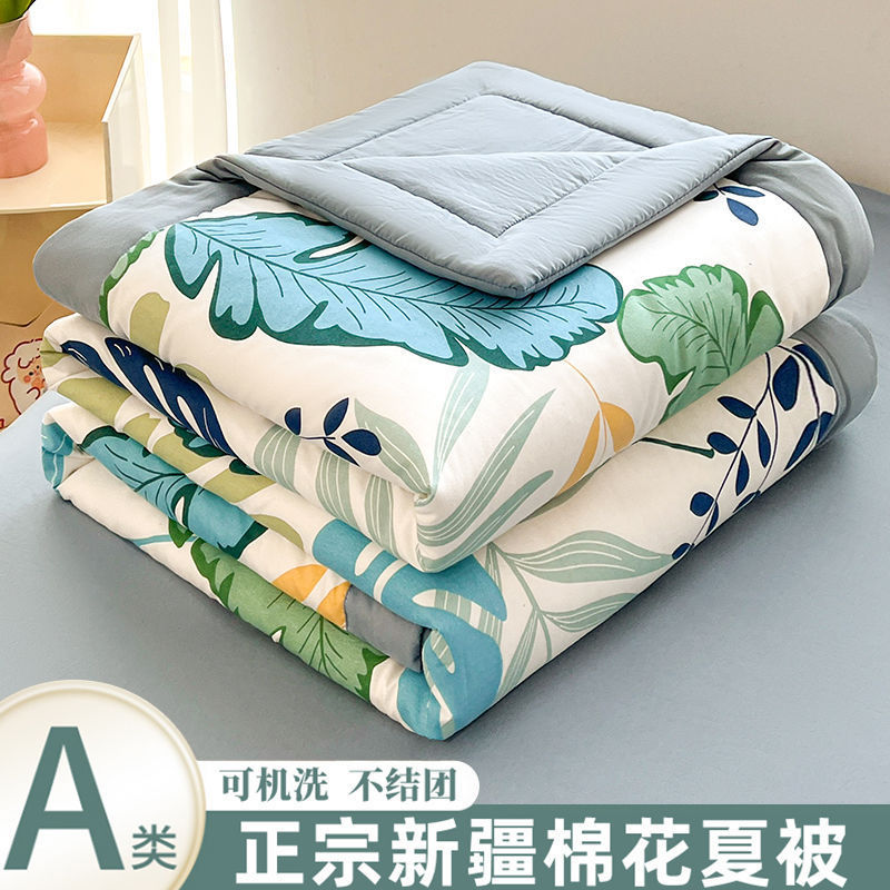 Hondou Home Textiles 新しいタイプ A 洗浄綿サマーキルト純粋な新疆綿キルトプリントサマークールキルトエアコンキルト薄いキルト|undefined
