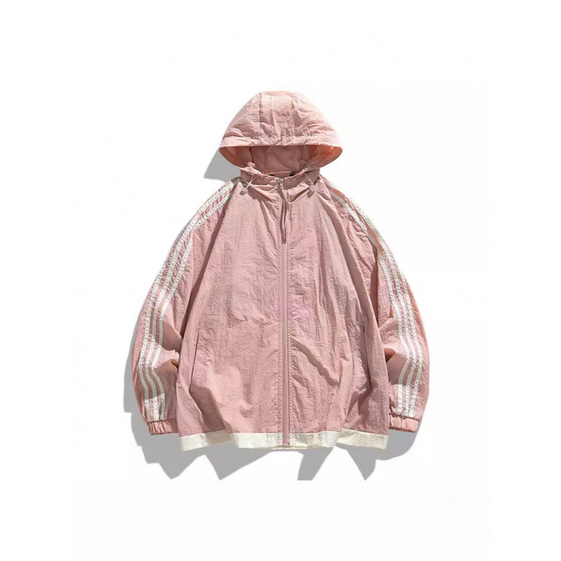 Fuente de fabricantes de seda de hielo chaqueta solar para hombres y mujeres de verano nuevo anti-UV de manga larga chaqueta con capuchón ligera image 2