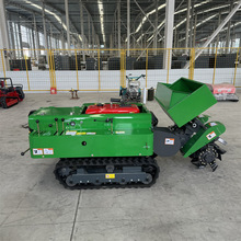 履带式开沟施肥回填一体机 大棚果园除草开沟起垄机 小型微耕机