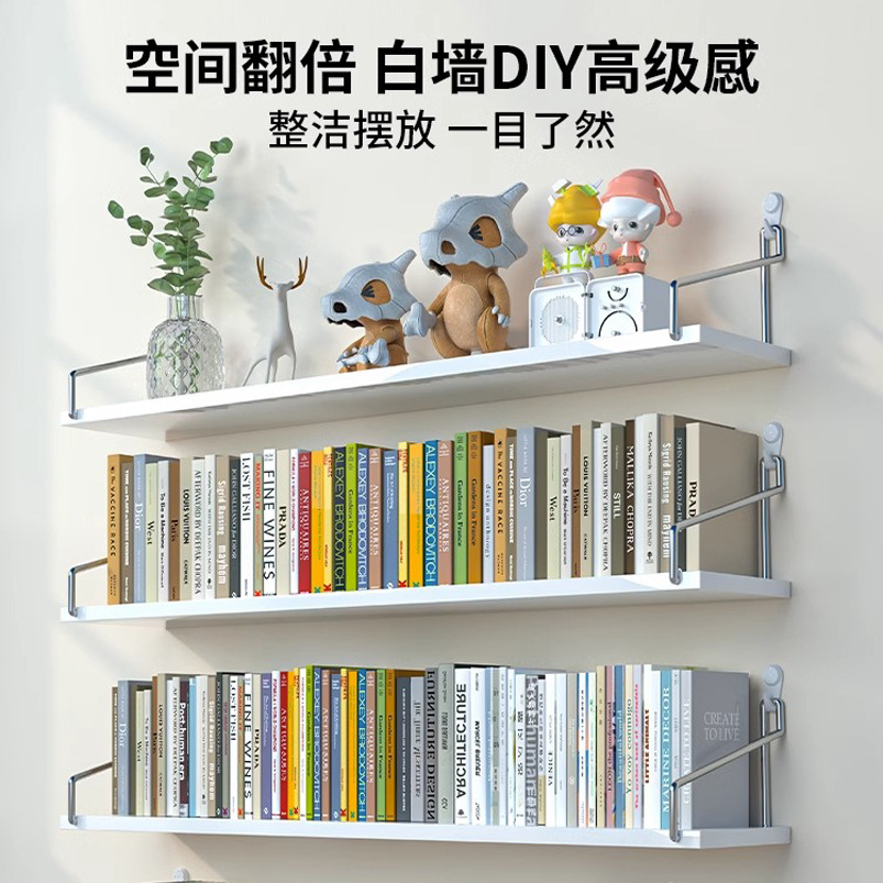 Estante montado en la pared para el restaurante de invitados estante de partición estante montado en la pared sin perforaciones estante de almacenamiento de pared TV