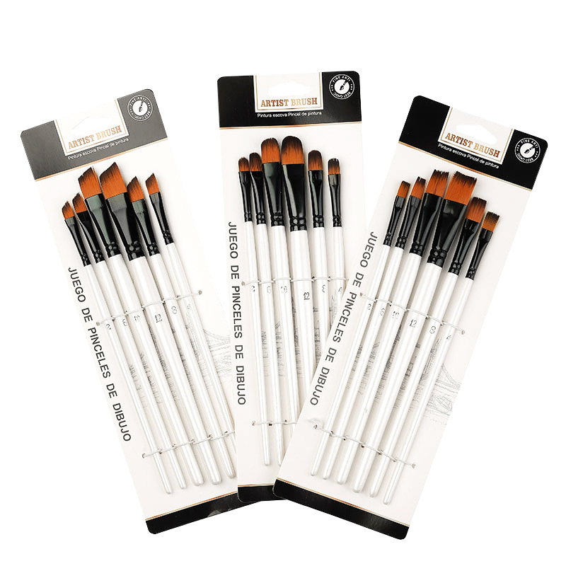 アマゾンナイロン油絵ペン6本セットパールホワイト水チョーク絵画ペン