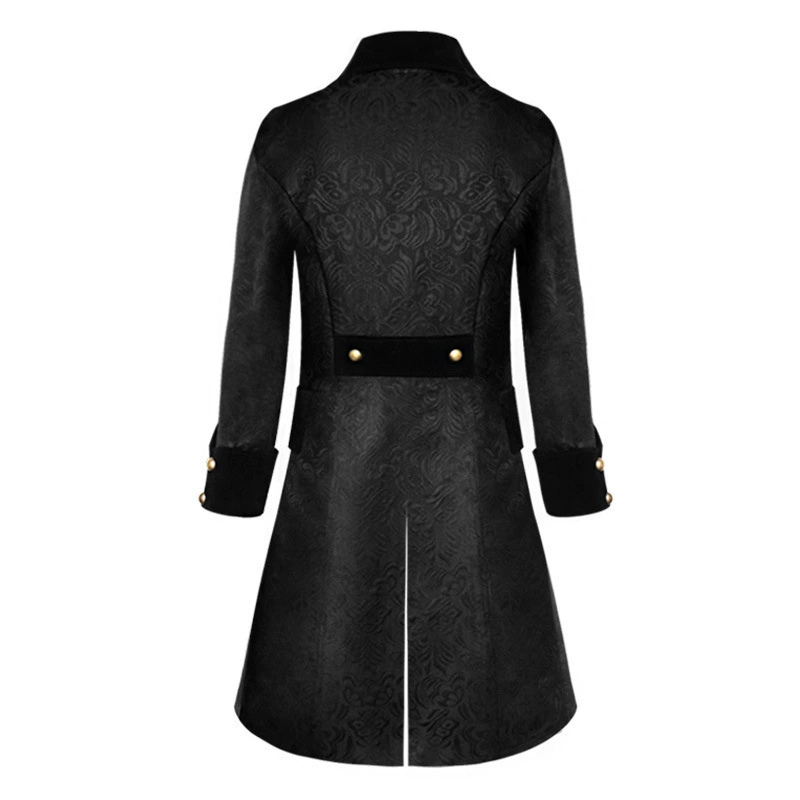 Jacket, colored long fitted trench coat, punk style