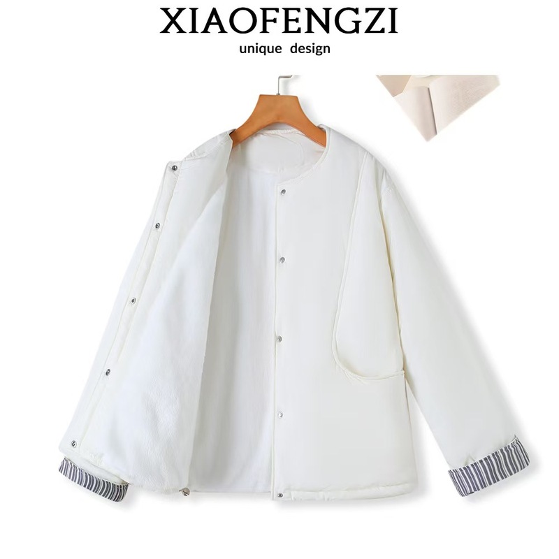 2025新款春秋韩版宽松百搭薄棉服外套女韩系小个子穿搭中厚上衣|undefined