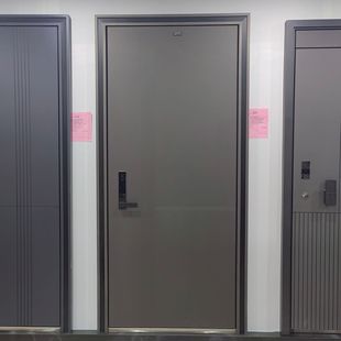 Qianqi Liulian - Anti-Theft Door for Home Entrance, Indoor and Outdoor Rural Cream-Style Main Entrance Door, Double White