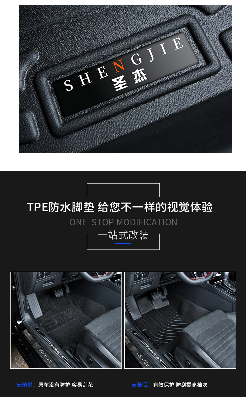 Source Manufacturer's Brand New, Special-Purpose, Non-Slip, Eco-Friendly, Odorless Tpe Car Floor Mats