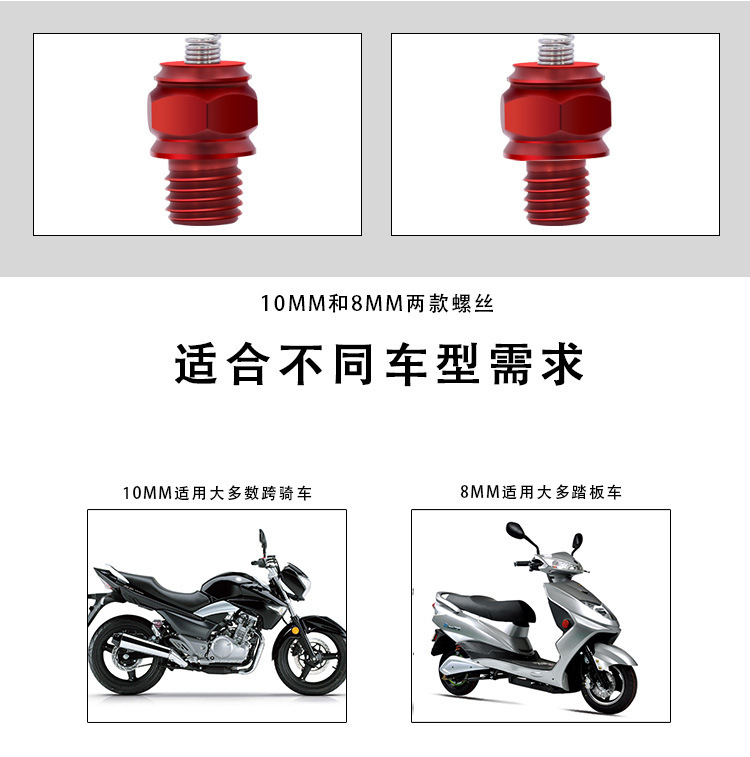 ペダル車スプリング笑顔ネジオートバイバックミラー穴装飾ナットバックミラープラグ|undefined