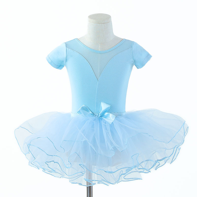 Niños danza uniformes malla empalme ropa de entrenamiento adorable ropa de baile confortable ropa de ballet transpirable image 22