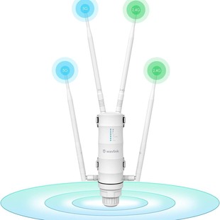Wavlink with PoE Power Supply and Gigabit Port AC1200 Dual-band Outdoor Remote Weatherproof WiFi Extender