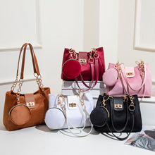 2025新款上班通勤托特包百搭时尚大容量链条单肩腋下手提子母包女