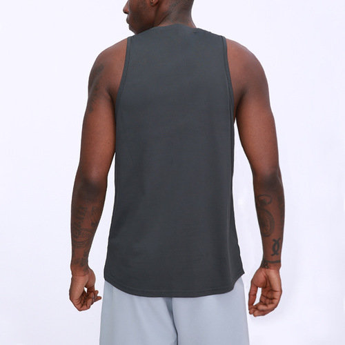 Cross-border lulu same style summer quick-drying sports vest loose outdoor running basketball sleeveless fitness clothes men's tops