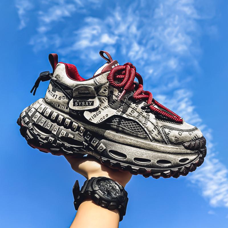 2025 cuatro estaciones de zapatos de malla transpirables zapatos de nicho al aire libre zapatos de papá chatarra el viento de Harajuku hace viejos zapatos sucios zapatos de hombre