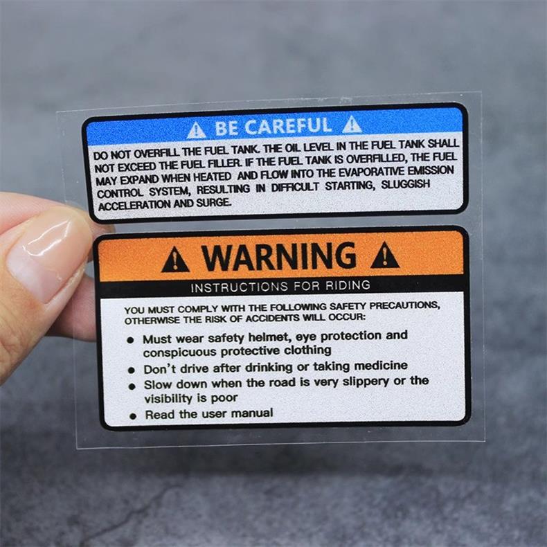 Reflective Warning For Motorcycles Personalized Decorative Creative Decals Don't Touch My Motorcycle Body Stickers_voghion.com