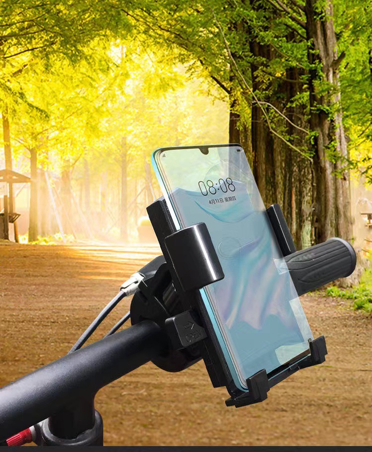 Electric car navigation mobile phone bracket take-out motorcycle bicycle rider car pedal battery car shockproof mobile phone holder